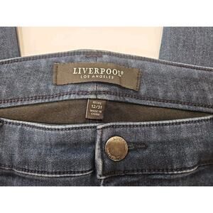 Liverpool Los Angeles Petite 12/31 Blue Denim Skinny Stretch Jeans